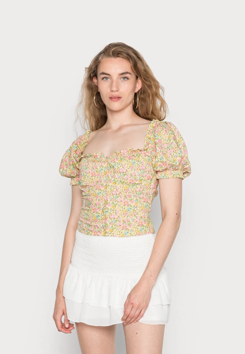 Nly By Nelly FLIRTY BUTTON BLOUSE - Bluse - Multi, Damen 3 Nly By Nelly FLIRTY BUTTON BLOUSE - Bluse - Multi, Damen
