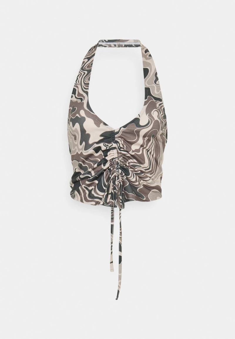 Nly By Nelly HALTERNECK DRAWSTRING - Top - Brown, Damen 7 Nly By Nelly HALTERNECK DRAWSTRING - Top - Brown, Damen – Bild 5