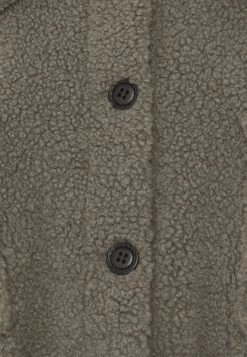 Nly By Nelly MY DEAREST TEDDY SHACKET - Kurzmantel - Green, Damen -Nly by Nelly Verkaufsladen 0b610ea79a934d1fbf9fc9d27e0208a7