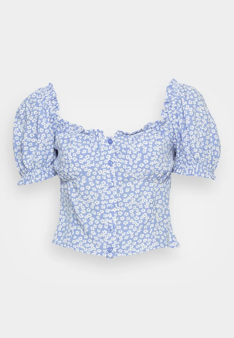 Nly By Nelly FLIRTY BUTTON BLOUSE - Bluse - Blue, Damen 6 Nly By Nelly FLIRTY BUTTON BLOUSE - Bluse - Blue, Damen – Bild 4