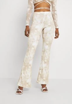 Nly By Nelly Flared Jeans - Earthy Abstract, Damen