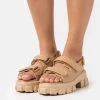 Nly By Nelly CHUNKY - Plateausandalette - Light Brown, Damen -Nly by Nelly Verkaufsladen 0ee7e768e0f447eba994e20a4e29c166