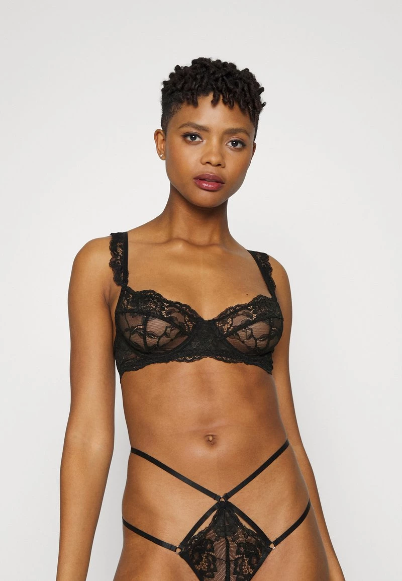 Nly By Nelly INTENTIONS BALCONY BRA - Balconette BH - Black, Damen 3 Nly By Nelly INTENTIONS BALCONY BRA - Balconette BH - Black, Damen