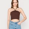 Nly By Nelly LUXURIOUS HALTERNECK STRAP - Top - Brown, Damen 2 Nly By Nelly LUXURIOUS HALTERNECK STRAP - Top - Brown, Damen -Nly by Nelly Verkaufsladen 122cf7f721e141b998e5faedb24f8f8f