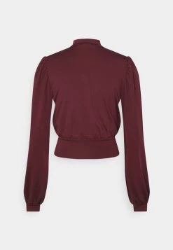 Nly By Nelly KEYHOLE FRONT - Langarmshirt - Off Red/port Royale, Damen -Nly by Nelly Verkaufsladen 1b23ccf1d3e44ac886e99249b8e54caa