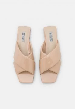 Nly By Nelly PADDED CRISS CROSS - Pantolette Flach - Creme, Damen -Nly by Nelly Verkaufsladen 1d48b1b522644c03b98d0c4dc98b649a