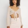 Nly By Nelly TIE SKIRT SET - Minirock - Beige, Damen -Nly by Nelly Verkaufsladen 1e31ba75a84a4ea09754f3636b97fa8a