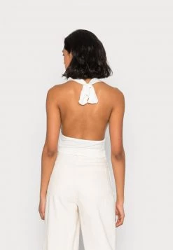 Nly By Nelly HALTERNECK CROP - Top - White, Damen -Nly by Nelly Verkaufsladen 1ea1bc9622bd4eee9c92303be132daf7