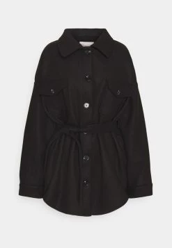 Nly By Nelly MY DEAREST SHACKET - Kurzmantel - Black, Damen -Nly by Nelly Verkaufsladen 2104c2bbd136466fac2a67b60b7e957b