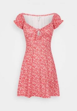 Nly By Nelly TOO CUTE DRESS - Jerseykleid - Red, Damen -Nly by Nelly Verkaufsladen 216039f71f0d4e848bfeaa353f255923