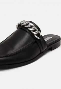 Nly By Nelly CHUNKY CHAIN LOAFER - Pantolette Flach - Black, Damen -Nly by Nelly Verkaufsladen 22850a273d0c4dff8d80e5bba26afc2a