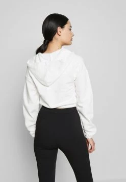Nly By Nelly CROPPED ZIP HOODIE - Sweatjacke - White, Damen -Nly by Nelly Verkaufsladen 255ef9b0c90e43a6960ee53e134859f0