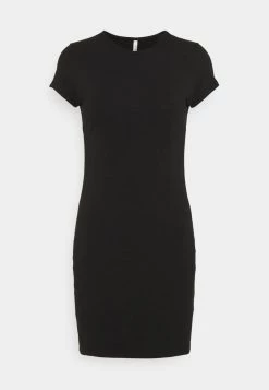 Nly By Nelly PERFECT TEE DRESS - Jerseykleid - Black, Damen -Nly by Nelly Verkaufsladen 2a8c247e39784adc94d87beda3e11384