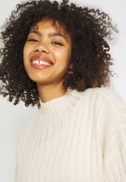 Nly By Nelly CROPPED TURTLE NECK - Strickpullover - Beige, Damen -Nly by Nelly Verkaufsladen 308c512732694252b994c022030aa96e