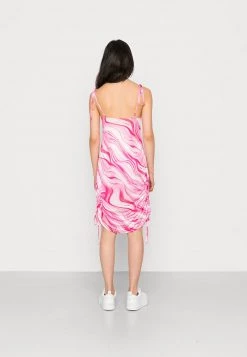 Nly By Nelly DRAPY PRINT DRESS - Freizeitkleid - Pink Swirl, Damen -Nly by Nelly Verkaufsladen 3815523ffae7489ea69f851a8146c7e6