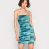 Nly By Nelly PRINT DRESS - Cocktailkleid/festliches Kleid - Ocean Abstract, Damen -Nly by Nelly Verkaufsladen 3a193a72b03a4e448a36c9c3a04c1505