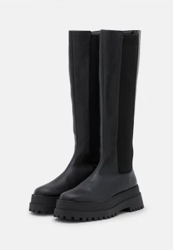 Nly By Nelly UNDER KNEE CHELSEA BOOT - Plateaustiefel - Black, Damen -Nly by Nelly Verkaufsladen 3bae7e85998e442c861e487078515457