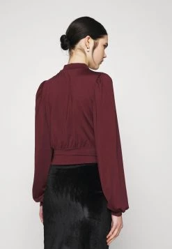 Nly By Nelly KEYHOLE FRONT - Langarmshirt - Off Red/port Royale, Damen -Nly by Nelly Verkaufsladen 3cf8ae5d9f9c4aa8b871197b6dce6ea9