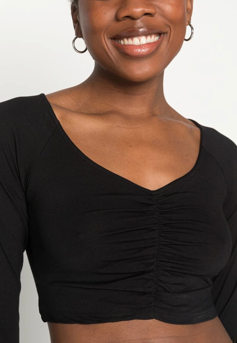 Nly By Nelly FLIRTY CROP TOP - Langarmshirt - Black, Damen 7 Nly By Nelly FLIRTY CROP TOP - Langarmshirt - Black, Damen – Bild 5