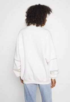 Nly By Nelly CONTRAST ZIP SWEATER - Sweatshirt - White, Damen -Nly by Nelly Verkaufsladen 402b79e7dced4fc8b687ffd9db8e386b