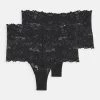 Nly By Nelly BEAUTIFUL HIGHWAIST 2 PACK - Slip - Black, Damen