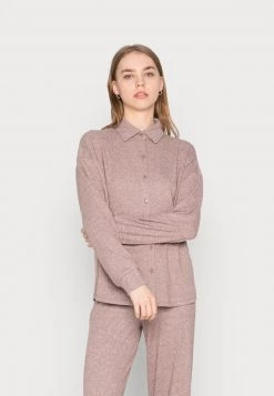 Nly By Nelly COZY SHACKET - Strickjacke - Nougat, Damen