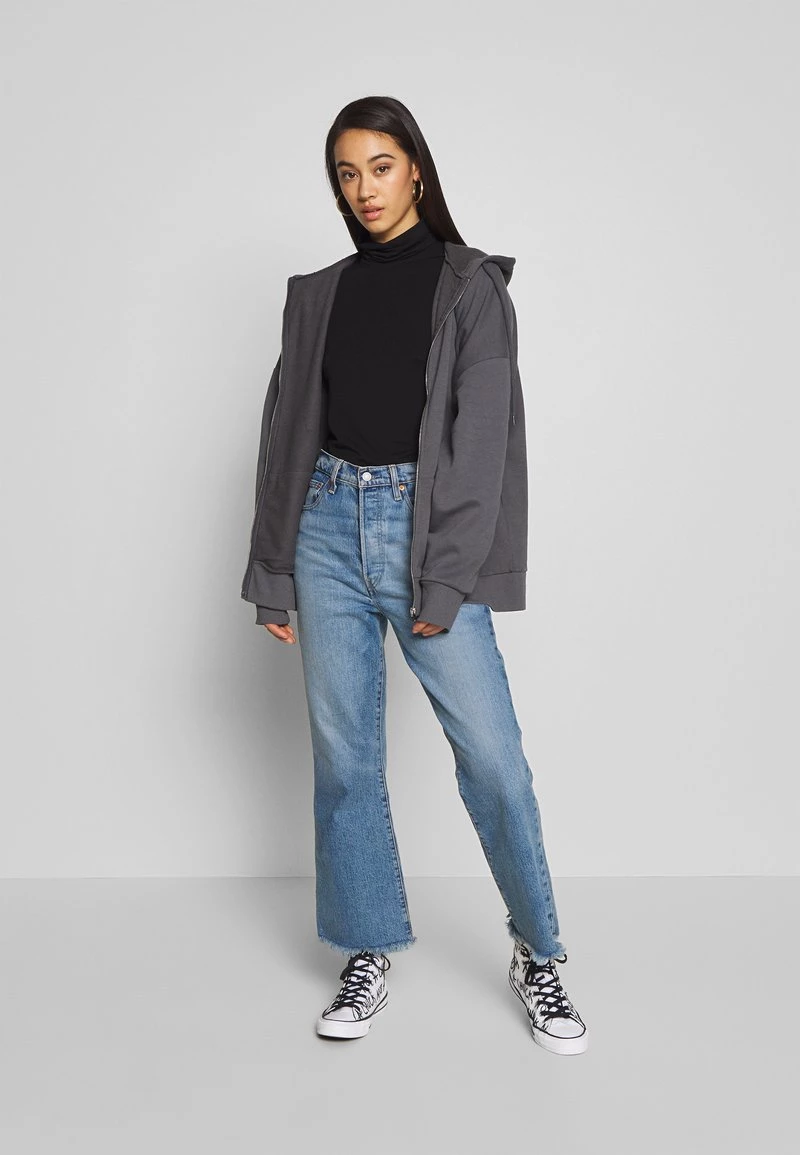 Nly By Nelly CHUNKY ZIP HOODIE - Sweatjacke - Offblack, Damen 4 Nly By Nelly CHUNKY ZIP HOODIE - Sweatjacke - Offblack, Damen – Bild 2