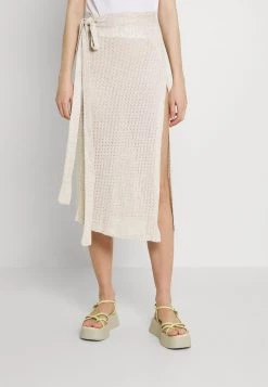 Nly By Nelly SUMMER DAYS SKIRT - Wickelrock - Beige, Damen