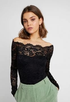 Nly By Nelly OFF SHOULDER BODY - Bluse - Black, Damen