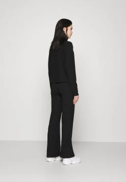 Nly By Nelly MY COZY SET - Stoffhose - Black, Damen -Nly by Nelly Verkaufsladen 4b544b0e3b0f4644b8aebdab5f6823b5