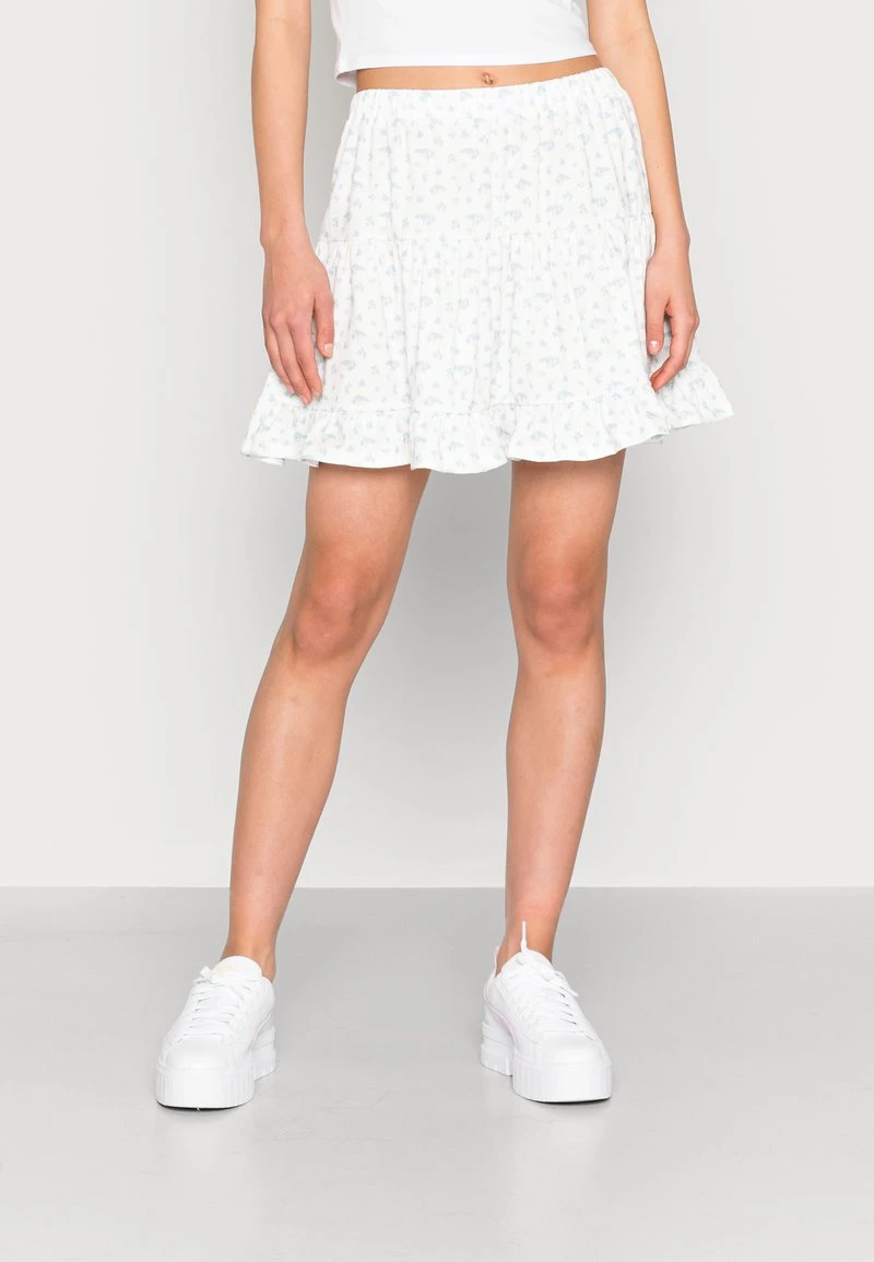 Nly By Nelly CUTE PRINTED SKIRT - Minirock - Blue, Damen 3 Nly By Nelly CUTE PRINTED SKIRT - Minirock - Blue, Damen