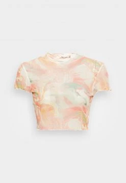 Nly By Nelly CROPPED - T-Shirt Print - Pastelle Abstract, Damen -Nly by Nelly Verkaufsladen 4d8c9e00c4b543ae8d040396f34f2c03