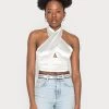 Nly By Nelly TWIST NECK - Top - Off White, Damen -Nly by Nelly Verkaufsladen 4e07449282804f219c43270d694a2da6