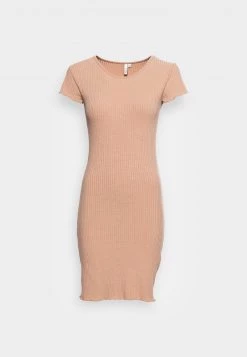 Nly By Nelly FRILL EDGE DRESS - Etuikleid - Nougat, Damen -Nly by Nelly Verkaufsladen 4e4b3de7f559400db781a6340682643f