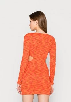Nly By Nelly CUT OUT DRESS - Freizeitkleid - Red/orange, Damen -Nly by Nelly Verkaufsladen 4f4b293a87f2450bbd0ae2293312040c