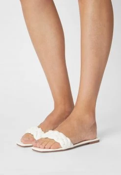 Nly By Nelly BRAIDED FLAT - Pantolette Flach - White, Damen
