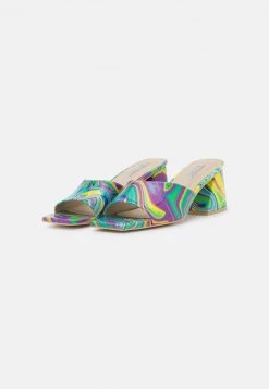 Nly By Nelly THE BLOCK MULE - Pantolette Hoch - Purple, Damen -Nly by Nelly Verkaufsladen 5237df2cd87b432ca231dd9962acc718