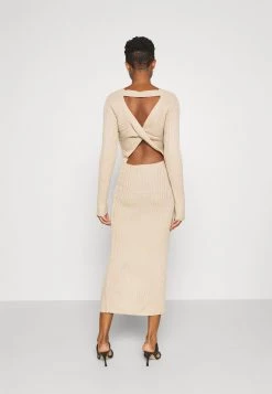 Nly By Nelly TWISTED BACK DRESS - Strickkleid - Beige, Damen 10 Nly By Nelly TWISTED BACK DRESS - Strickkleid - Beige, Damen -Nly by Nelly Verkaufsladen 52cc8adc7c134880bfb9fa13a52843c4