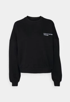 Nly By Nelly OVERSIZE EMBROIDERED SWEAT - Sweatshirt - Black, Damen -Nly by Nelly Verkaufsladen 54139b5b5aa948578958b76ee47bfef0