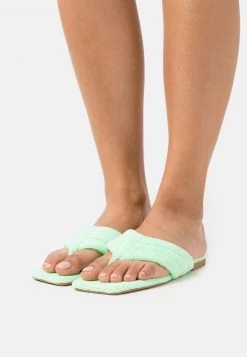 Nly By Nelly CURLY FLAT - Zehentrenner - Pistachio, Damen