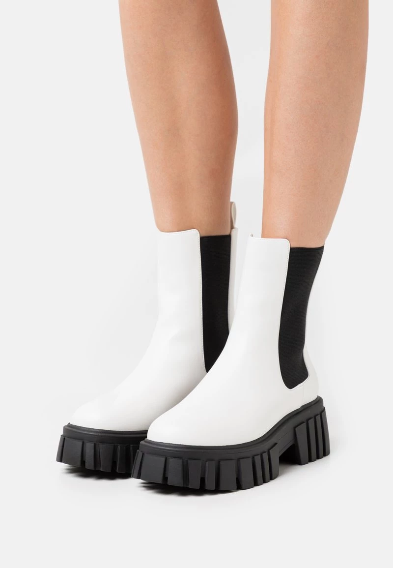 Nly By Nelly NEXT CHELSEA BOOT - Plateaustiefelette - White, Damen 3 Nly By Nelly NEXT CHELSEA BOOT - Plateaustiefelette - White, Damen