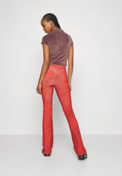Nly By Nelly WAIST PRINT PANT - Stoffhose - Red, Damen -Nly by Nelly Verkaufsladen 58a7bb9555964aa983ec37c3a6368b8b