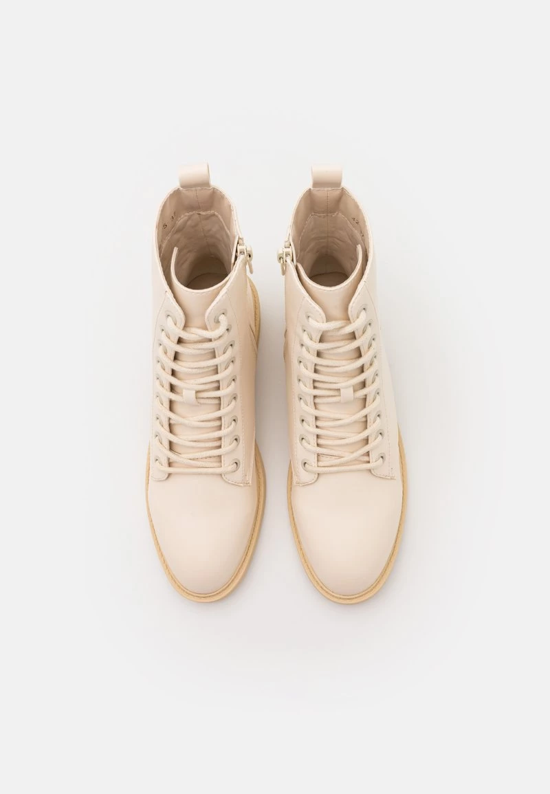 Nly By Nelly LACE UP FLAT BOOT - Schnürstiefelette - Cream Color, Damen 8 Nly By Nelly LACE UP FLAT BOOT - Schnürstiefelette - Cream Color, Damen – Bild 6