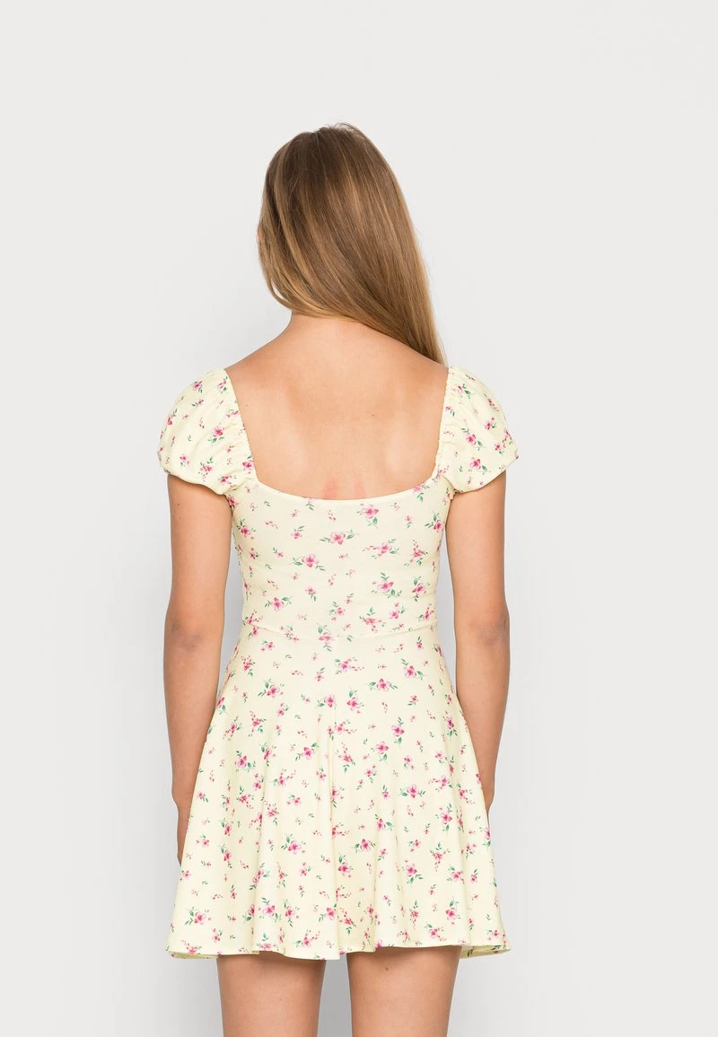 Nly By Nelly SLIT SKATER DRESS - Jerseykleid - Yellow, Damen 5 Nly By Nelly SLIT SKATER DRESS - Jerseykleid - Yellow, Damen – Bild 3