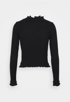 Nly By Nelly FRILL EDGE - Strickjacke - Black, Damen -Nly by Nelly Verkaufsladen 5c8bf0a9dde440daa7f1f7388b997441