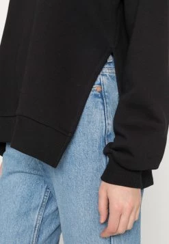 Nly By Nelly SIDE SLIT - Sweatshirt - Black, Damen -Nly by Nelly Verkaufsladen 5ee4226e501645c6a84caaea1e6f499b