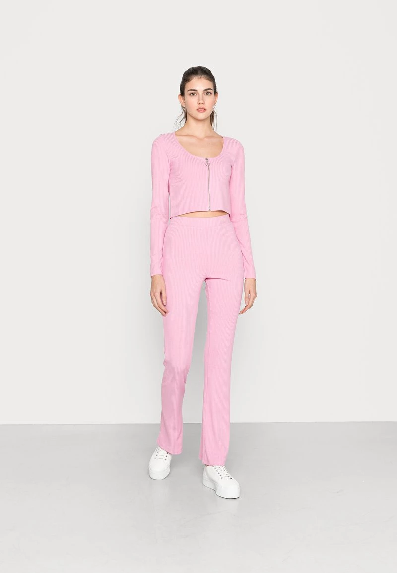 Nly By Nelly ZIP SET - Stoffhose - Pink, Damen 3 Nly By Nelly ZIP SET - Stoffhose - Pink, Damen