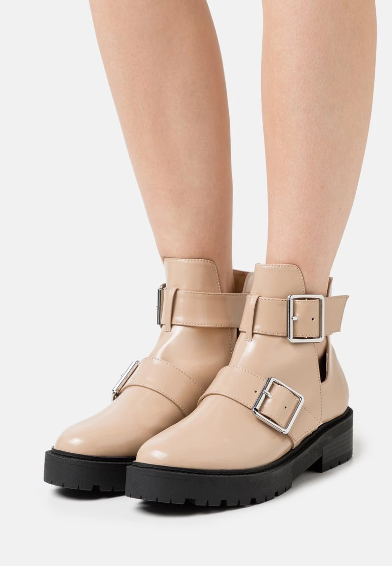 Nly By Nelly CHUNKY BUCKLE BOOT - Plateaustiefelette - Beige, Damen 3 Nly By Nelly CHUNKY BUCKLE BOOT - Plateaustiefelette - Beige, Damen