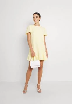 Nly By Nelly FLOUNCE ME DRESS - Freizeitkleid - Light Yellow, Damen -Nly by Nelly Verkaufsladen 6293537c3e56423e8f3230a48bc96bde