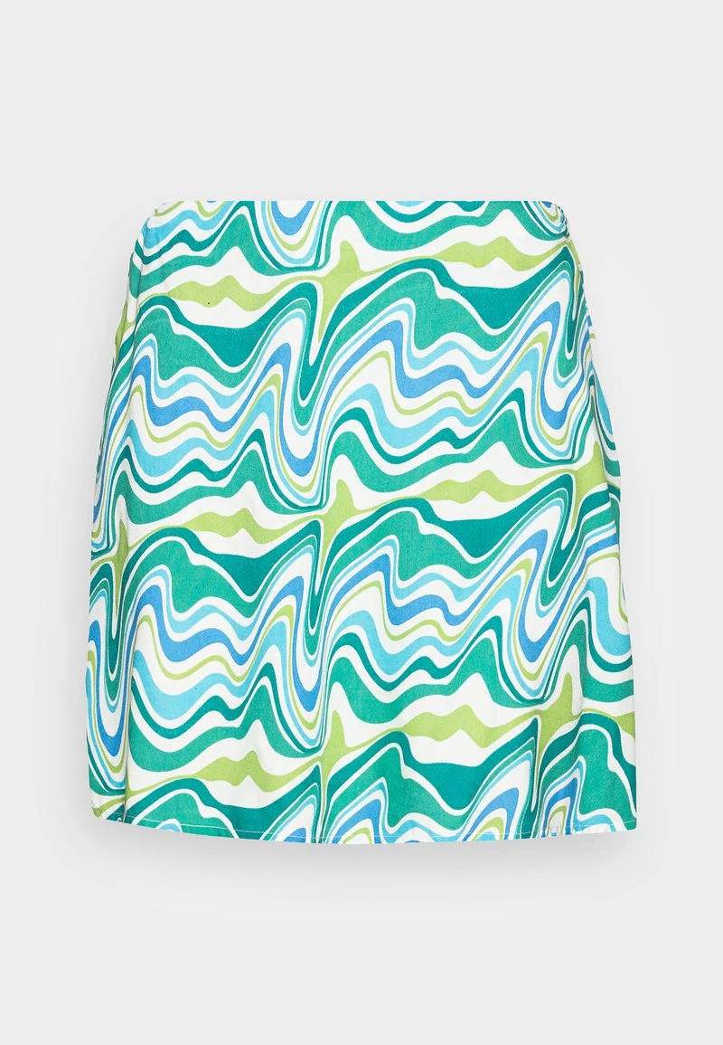 Nly By Nelly PRINTED SKIRT - Minirock - Blue/yellow, Damen 6 Nly By Nelly PRINTED SKIRT - Minirock - Blue/yellow, Damen – Bild 4